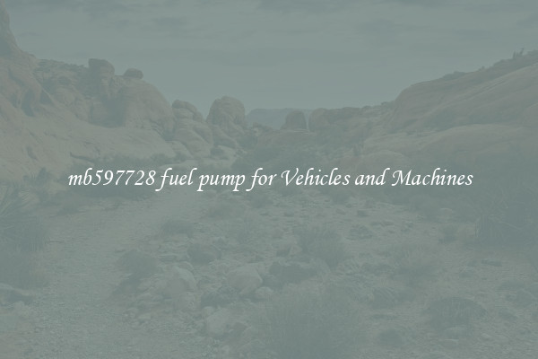 mb597728 fuel pump for Vehicles and Machines