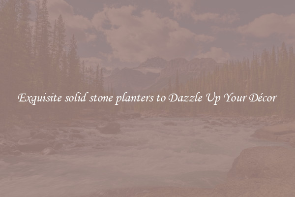 Exquisite solid stone planters to Dazzle Up Your Décor 