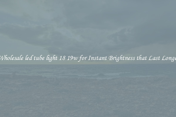 Wholesale led tube light 18 19w for Instant Brightness that Last Longer