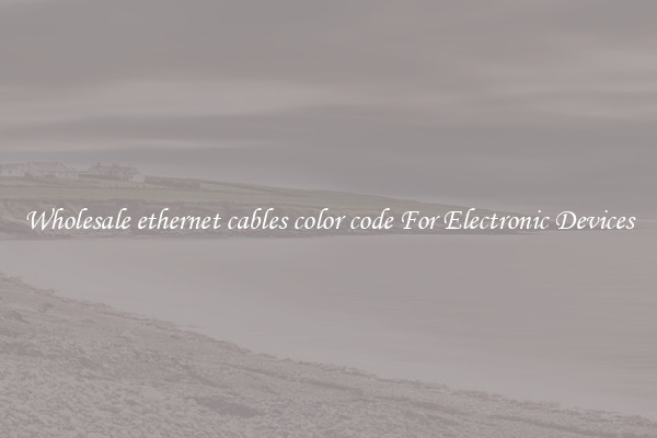 Wholesale ethernet cables color code For Electronic Devices