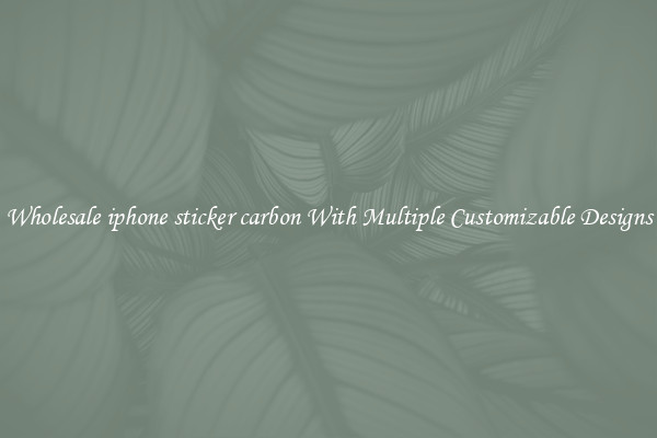 Wholesale iphone sticker carbon With Multiple Customizable Designs