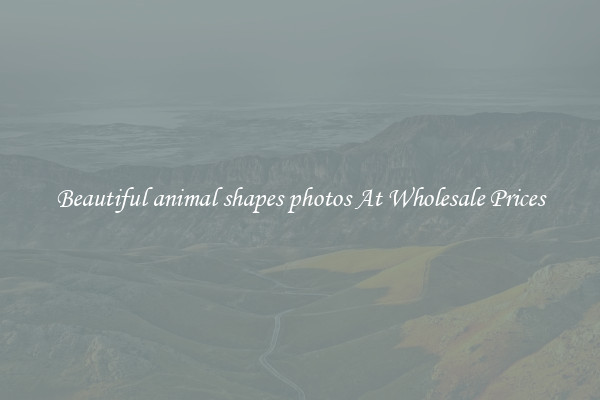 Beautiful animal shapes photos At Wholesale Prices