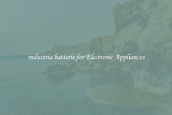 industria batterie for Electronic Appliances