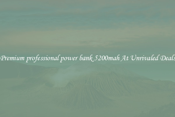 Premium professional power bank 5200mah At Unrivaled Deals
